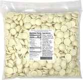 Merckens White coating wafers packaging ready for easy candy making.