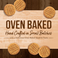 Merrick Pawsome Pnut Butter Cookie real ingredients highlight oats and peanut butter.