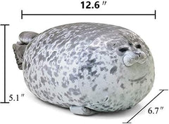 MerryXD Chubby Blob Seal Pillow on bed adds soft comfort for bedtime