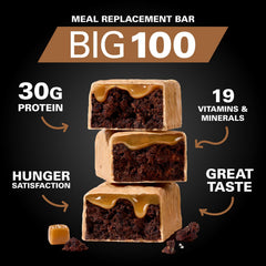 Nutrition facts label shows 30g protein per bar.