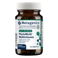 Metagenics PhytoMulti Without Iron tablets on slate for daily wellness