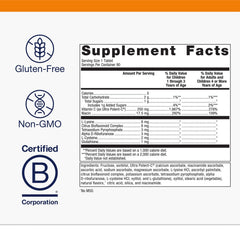 Orange-flavored Metagenics Ultra Potent-C chewable with bioflavonoids highlights balanced immune-support.