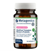 Metagenics UltraFlora Complete Women’s Probiotic bottle front showing 5-strain formula for daily balance
