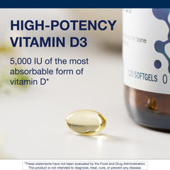 Metagenics Vitamin D3 packaging, gluten-free and non-GMO