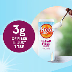 Metamucil Clear Fiber Blend juice mix blends easily for fiber intake