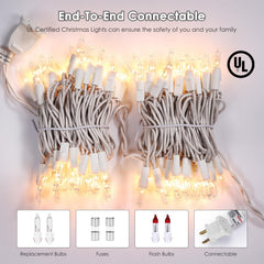 Meteds UL-listed Christmas lights ensure safe, reliable performance.