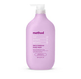 Method Berry Balance body wash bottle pour releasing berry aroma for a refreshing shower
