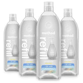 Method Gel Hand Soap Refill Sweet Water bottle with hydrating lather for soft hands.