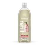 Method Gel Hand Soap Refill bottle shows Vanilla + Raspberry for moisturized hands