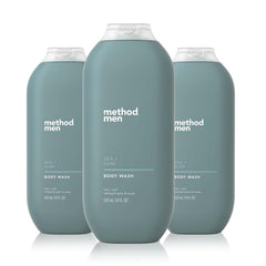 Method Men Sea and Surf bottle pouring for quick cleanse