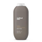 Method Men Cedar and Cypress bottle displays the woodsy scent for a quick, refreshing cleanse.