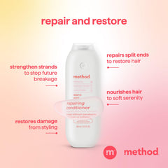 Method Repairing Conditioner Island Mist in shower shows easy rinse and soft hair