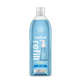 Method Sea Minerals refill bottle close-up showing eco-friendly packaging.