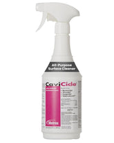 Metrex CaviCide spray bottle for quick ready-to-use surface disinfection in clinical settings.