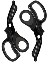 MEUUT trauma shears ambidextrous design for comfortable use by both left and right handed professionals.