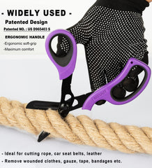 MEUUT trauma shears milled serrations with fluoride coating for smooth gliding