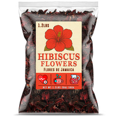Mexgrim hibiscus flowers bulk bag ready for traditional tea and aguas frescas.