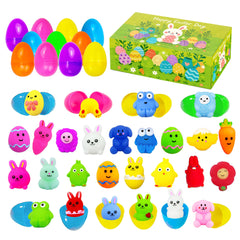 MEZHOBBY Easter egg with pre-filled mochi toy for quick, fun hunts.