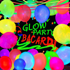 MFLUEEWR 12 inch latex neon balloons ready for air or helium inflation