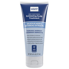 MG217 deep-conditioning scalp care bottle demonstrates soothing hydration for a balanced scalp.