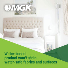 MGK Bedlam Plus sprayed mattress demonstrates bed bug control on bedding surfaces.