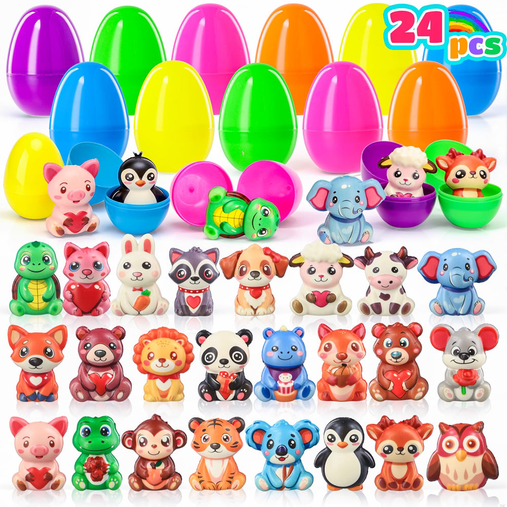 MGparty 24-pack pre-filled Easter eggs ready for a playful hunt