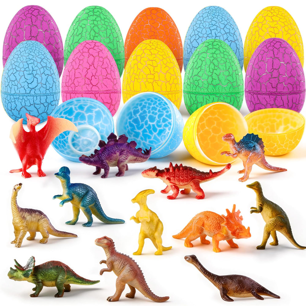 MGparty dinosaur eggs with a mini toy inside for exciting Easter hunts.