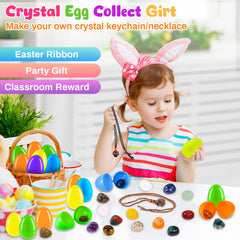 MGparty Easter eggs for hunts and prizes with gemstones