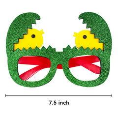 MGparty Easter glasses frame chick eggs design enhances kids celebration photos.