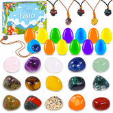 MGparty gemstone eggs with crystals inside for Easter hunts