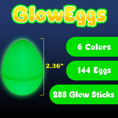 MGparty mini glow sticks for quick glow eggs