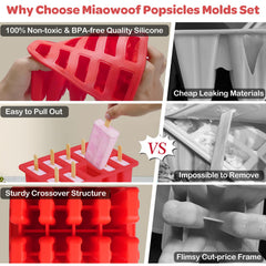 Miaowoof popsicle bags store finished pops neatly for grab-and-go enjoyment.