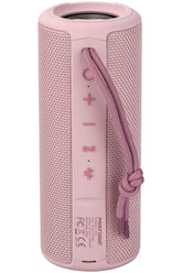 MIATONE Boombox pink front view with rugged grip for outdoor use.
