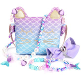 Mibasies cat purse front design with eyelash detail for stylish pretend play