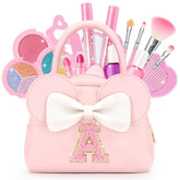 Mibasies Easter basket makeup purse front view for portable play