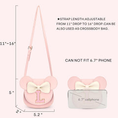 Mibasies pink purse with adjustable strap for daily comfort and easy wear.