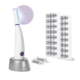 Michael Todd Sonicsmooth Pro+ with LED light guides precise dermaplaning for smoother skin.
