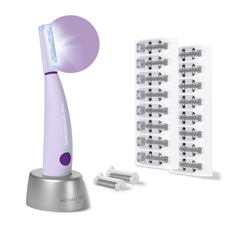 Michael Todd Sonicsmooth Pro+ dermaplaning system for at home exfoliation