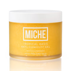 Miche Beauty anti-humidity frizz-free gel bottle provides all-day style in humidity.