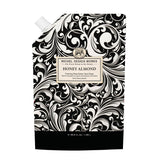Michel Design Works Honey Almond Foaming Hand Soap bottle with rich lather for cleansing hands.