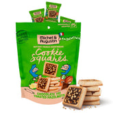 Michel et Augustin cookies, individually wrapped, stay fresh for on-the-go enjoyment.