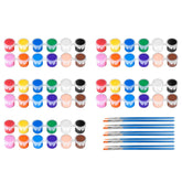 MicoSim 5-pack mini paint set with brushes for easy home crafts.