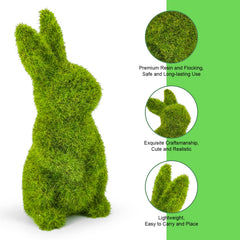 MicoSim moss bunny sitting medium brightens desks with greenery vibe.