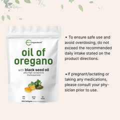 Micro Ingredients 2-in-1 formula with Black Seed Oil softgels packaging