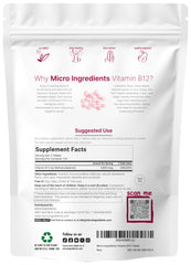 Micro Ingredients B12 fast-dissolve texture supports quick absorption