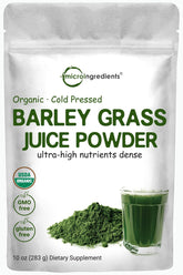 Micro Ingredients barley grass juice powder tub ready for daily nutrition