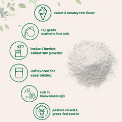 Micro Ingredients bovine colostrum powder dissolving smoothly in warm water.