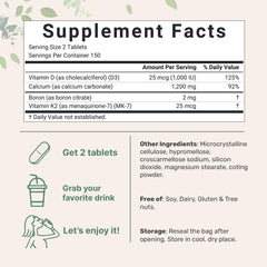 Micro Ingredients calcium D3 K2 bottle and pouch packaging for convenient daily use