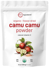 Micro Ingredients Camu Camu powder in a jar for daily smoothies with natural vitamin C