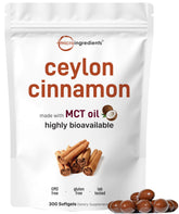 Micro Ingredients Ceylon Cinnamon softgels in bottle for daily antioxidant support.